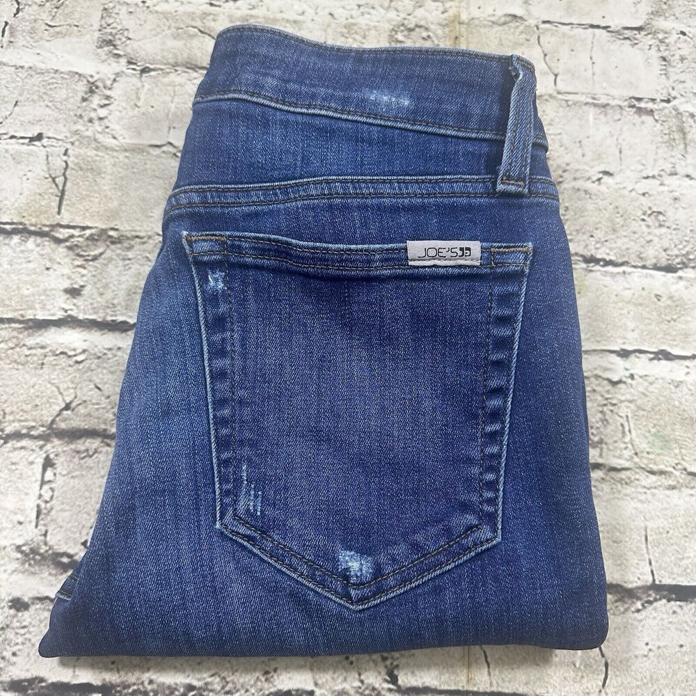 Joe's Jeans Women's 26 Blue Mid Rise Curvy Skinny Ankle Pants Rockstar‎